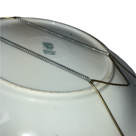 BAVARIA Schumann Floral Round Dinner Plate with Plate Hanger GERMANY US ZONE 10" - Picture 6 of 12